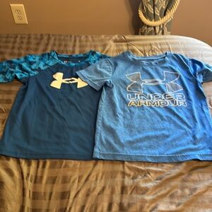 Two size 4 under Amour shirts